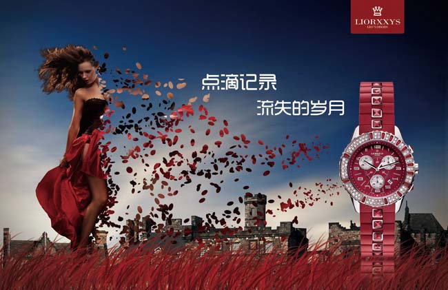 《瞬息腕间 时间的设计哲学》——创意手表广告海报视觉叙事